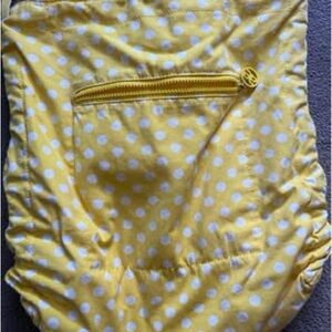 Yellow Polka Dot Cinch Bag